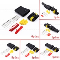 1/5/10 SATZ Steckverbinder Wasserdicht BOOT STECKER 1/2/3/4/5/6 Polig KFZ AUTO