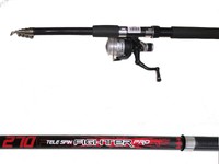 ANGELSET DAM Forelle Barsch Zander Carbon Tele 270 cm Rolle u.Schnur Komplettset