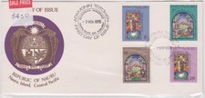 (Ica114) 1975 Nauru Fdc 4set Christmas