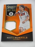 2015 Select First Team Swatches Orange #18 Mats Hummels 113/149
