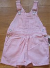 NEW Pink Denim OSHKOSH B'GOSH Overalls SHORTALLS Outfit Size 3T 3 NWT