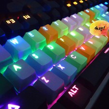 Multicolor PBT 37keys Double Shot Backlit Keycap for Mechanic Keyboard