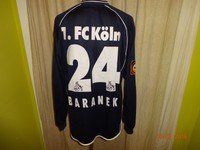 1.FC Köln Puma Langarm Auswärts Matchworn Trikot 2001/02 + Nr.24 Baranek Gr.XL