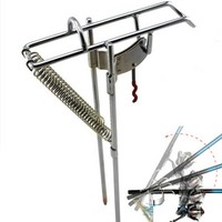 Edelstahl Angelrute Halter Rutenhalter Ruten Ständer Rutenablage Einstellbar C1