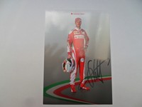 Sebastian Vettel Ferrari 2016 Ak 2016 Orginal Signiert 10x15 Karte