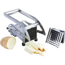 French Fry and Vegetable Cutter - Stainless Steel Construction And Suction Base