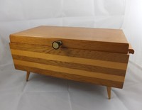 50er Design Rockabilly Nähkasten Schatulle Kleinmöbel sewing box Nähkästchen