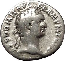 DOMITIAN son of Vespasian Silver Ancient Roman Coin Athena Minerva Cult i53288