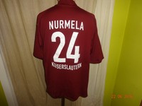 1.FC Kaiserslautern Original Kappa Trikot 2003/04 "DVAG" + Nr.24 Nurmela Gr.M- L