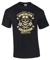 Biker T-Shirt UNTERSCHÄTZE NIEMALS EINEN ALTEN MANN MIT MOTORRAD Spruch Skull