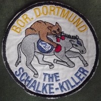 Borussia Dortmund Aufnäher BVB Patch, Kutte Anti Schalke 2