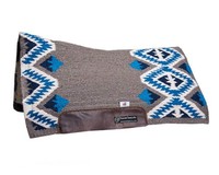 WI CSF-PAD San Jaquinto, Westernpad Western charcoal grau blau türkis, neu