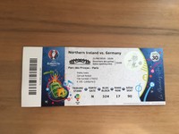 Sammler Used Ticket #30 Nordirland Deutschland Northern Ireland Germany MINT Top