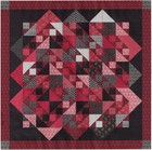 Quilt Kit/Offset Diamond/Red,Black,WhitPre-cut Fabrics Ready To Sew/EXPED ****