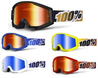 100% Prozent Crossbrille Strata MX Brille Spiegel Mirror rot blau gelb schwarz