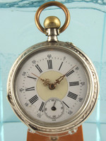 800 Silber TU mit Zylinder Hemmung, ca. 1900, DEFEKT