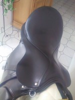Pferdesattel, schwarz , KW 34, Gr. 17,5