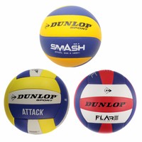 Dunlop Volleyball Ball Flare Attack Smash Offiziell Gr. 5 gelb blau rot NEU