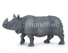 Papo 50147 Indian Rhinoceros Model Animal Figurine Replica Toy Rhino - Nip