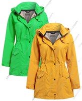 wasserdichter Mantel Damen Regenmantel Frauen Jacke Größe 10 12 14 16 18 20 22