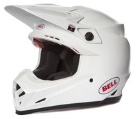 Bell Helm Gr. L MX Motocross Enduro Quad Moto-9 Carbon Flex Solid - Weiß Neu