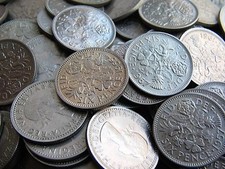 50 Choice Ef To Uncirculated Clean Shiny Sixpences Wedding Favours Wedding Gift