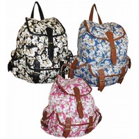 Rucksack Schulrucksack Rucksäcke Sporttasche Backpack Blume