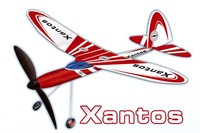 GÜNTHER XANTOS Flugzeug mit Power-Gummimotor