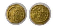 Byzantine Empire. Justinian I. 527-565. Av Tremissis