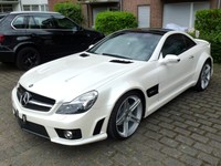 Mercedes-Benz SL 500 / 63 AMG „Prior Design WIDEBODY“ Weiß Foliert 