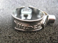 Vintage Schelle Schalthebel shifter clamp - collier HURET 28,6 mm chrom NOS