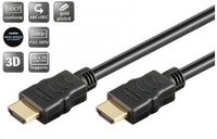 2m GOOBAY HDMI(TM) PREMIUM KABEL MIT ETHERNET PS3 TV HDTV 3D VERGOLDET SCHWARZ