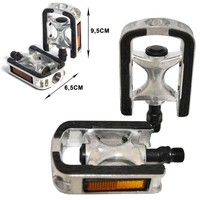 Fahrradpedale MTB-Pedale MTB Trekking Touren Pedale mit Reflektoren ALU FZ1702