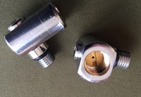 Winkelstück 90 Grad, drehbar, f. Hochdruckschläuche zum Anschluß an erste Stufe