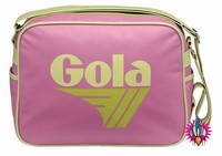 GOLA REDFORD LIME PINK GREEN VINTAGE SHOULDER SPORTS GYM SCHOOL BAG NEW TAGS