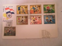 Fußball-Briefmarken und VFB Stuttgart-Sonderstempel aus Paraguay