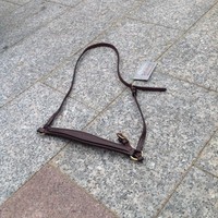 Reithalfter hannoveranisch braun weiß bestickt NEU