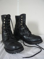 Vintage GEORGIA Logger 9" Work Boots black US 9.5 M/ UK 7.5  packer    043 Y