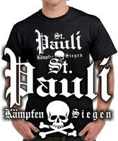 ST. PAULI KÄMPFEN SIEGEN Ultras Fußball Fussball hardcore randale Trikot T-SHIRT