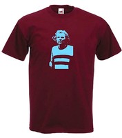 Bobby Moore Von West Ham Weinrot Fußballverein FC Fußball T - Shirt
