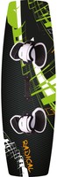 RADICAL KITEBOARDS Kiteboard 135x42cm, CARBON, Clubbing-Edition, Orange