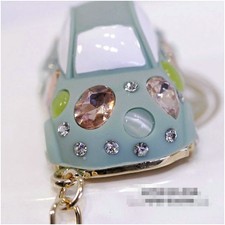LUXURY SWAROVSKI CRYSTAL COLORFUL MINI CAR PENDANT PURSE CHARM KEYCHAIN