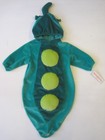 BABYWORKS Pea Pod Costume One-Pieces Suit 0-9 Mths Baby Toddler Bunting Hood New