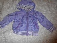 KOALA KIDS INFANT BABY GIRL JACKET purple color SIZE 12 MOS POLKA DOT REVERSIBLE