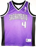 Champion NBA Basketball Sacramento Kings #4 Chris Webber Trikot/Jersey 44 L