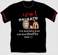 T-Shirt JGA Junggesellenabschied Männershirt Shirt Ehering Hochzeit Party 30