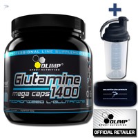 Olimp Glutamine Mega Caps 1400 - 300 Kapseln Amino L-Glutamin Aminosäure