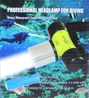 2600LM T6 LED Diving Tauchlampe Stirnlampe Kopflampe Flashlight mit 18650 Akku 