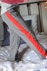 Boys Size 6 TEA COLLECTION Red/Gray Side Stripe KNIT pants