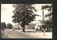 schöne AK Schönow, Ortspartie am Karl-Marx-Platz 1969 